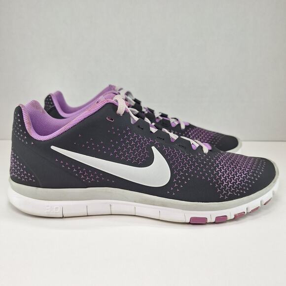 Nike Free 3.0 Gray Purple Running Sneakers Shoes 512237-014 Women's Size 8 - Picture 2 of 14